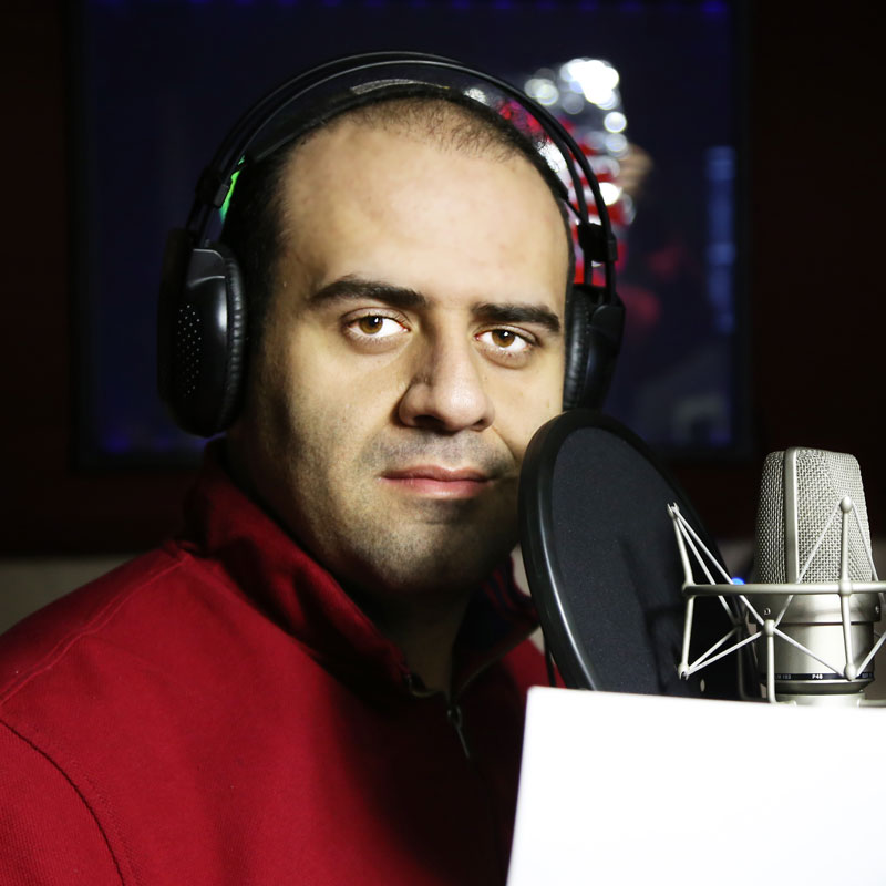 وحید رونقی در استودیو پادان