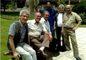 عباس نباتی در کنار شایان شامبیاتی، ظفر گرایی، سیامک اطلسی و محمد عبادی