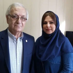 نازنین یاری در کنار جلال مقامی