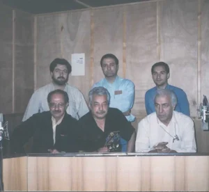 امیر جوشقانی در کنار گویندگان